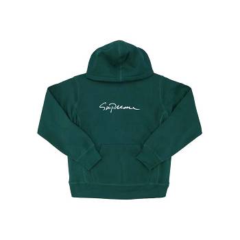Green Supreme Classic Script Hooded Sweatshirts | Supreme 361AP